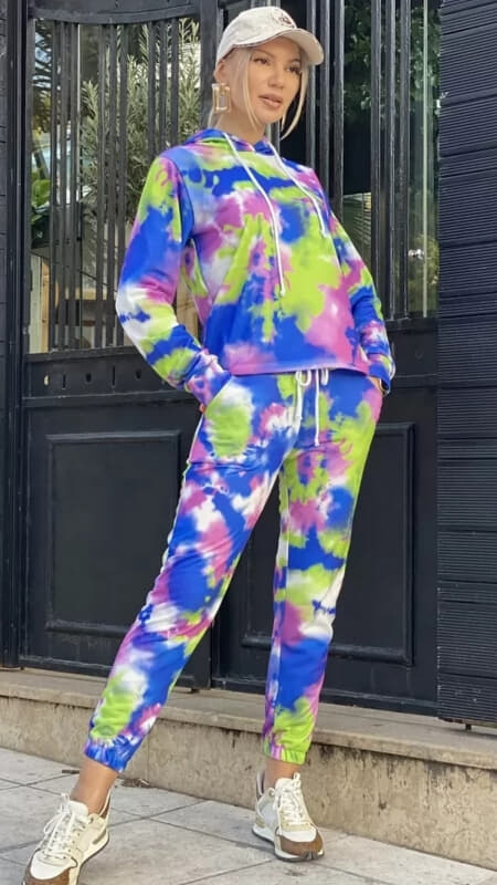 set φόρμες tie dye