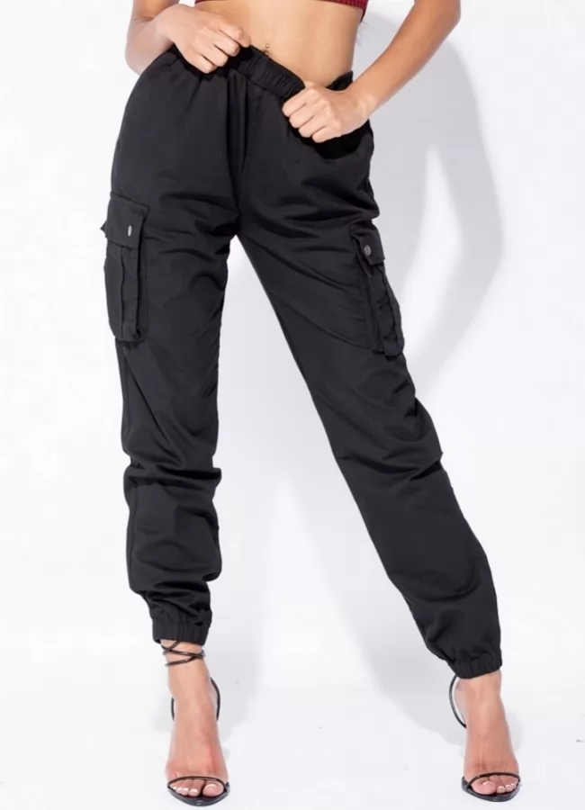 cargo pants with elastic