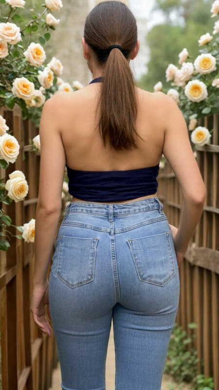 crop top εξώπλατο βαμβακερό