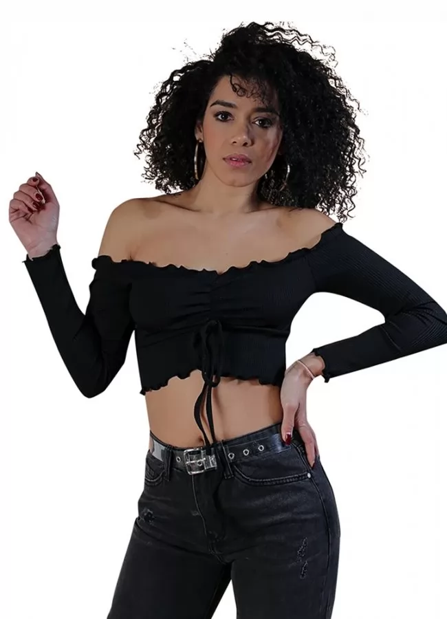 crop top μακρυμάνικο