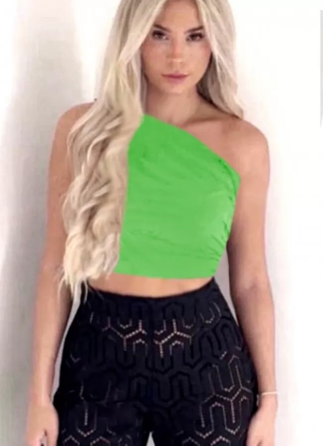 crop top με έναν ώμο