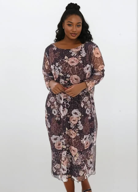 floral φόρεμα maxi μουσελίνα