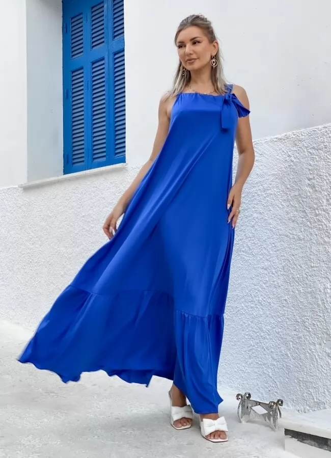 maxi αέρινο φόρεμα